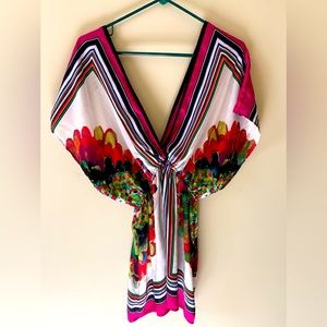 Forever 21 v-neck silky blouse